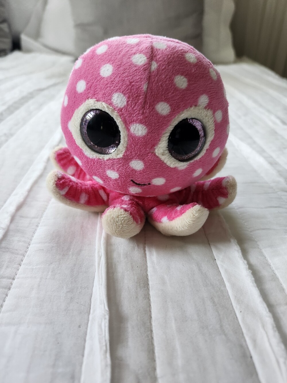 Ty Beanie Boo 5" Stuffed Plush Toy Pink Octopus - "Ollie"